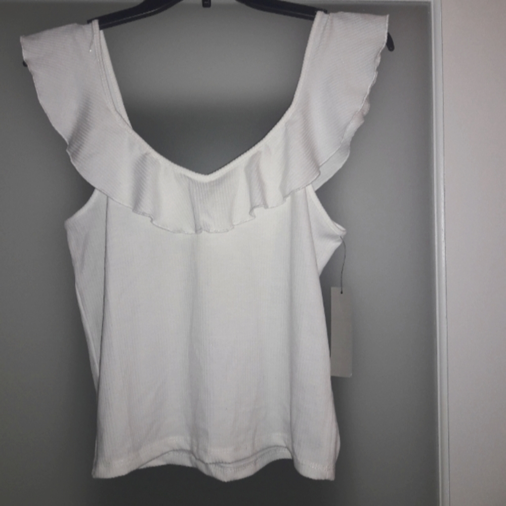 3 for$12 Ribbed frill top